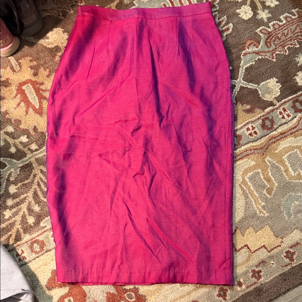 NWT Hutch Fuchsia Midi Pencil Skirt 8